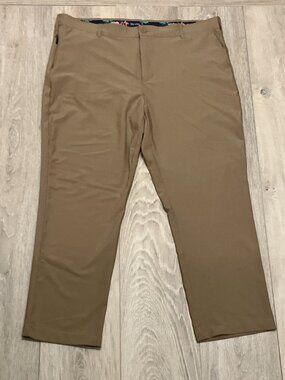 Birdie Bound Men's 40x30 Khaki Golf Performance Pants